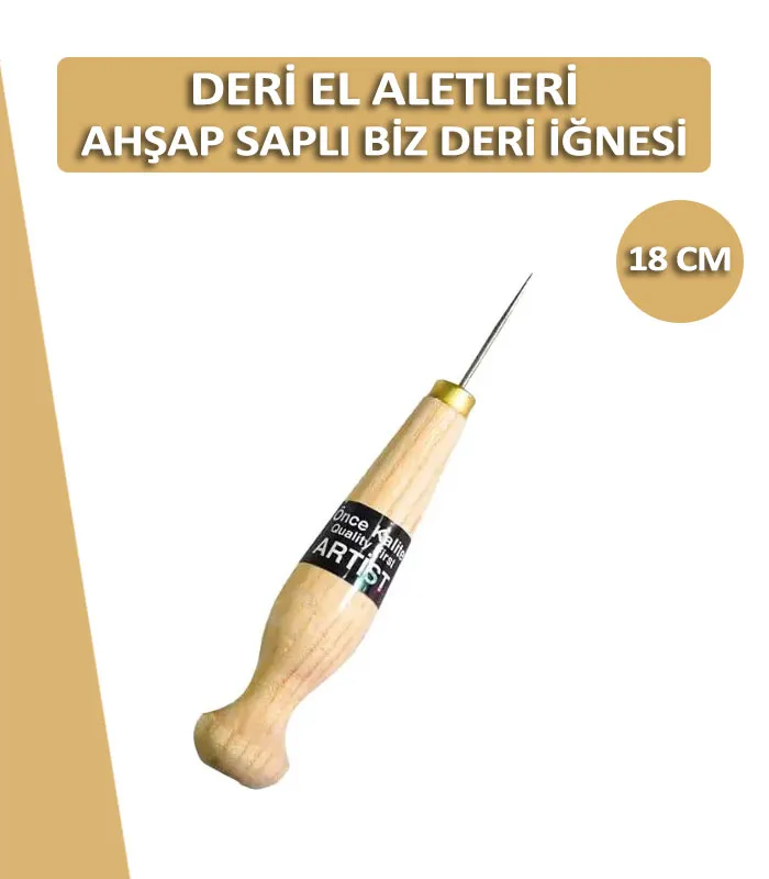 ahsap-sapli-biz-deri-ignesi-18cm