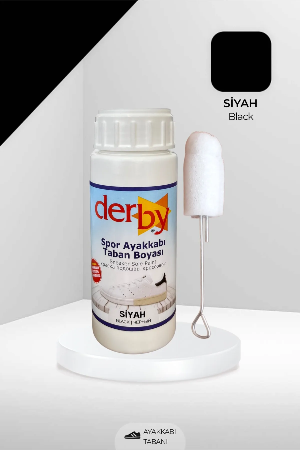 Derby Spor Ayakkabı Taban Boyası Siyah 100ml Derby Spor Ayakkabı Taban Boyası 100 ml