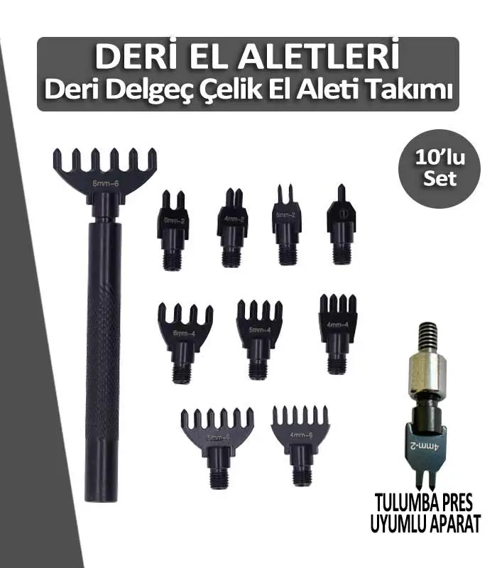 Deri-Delgeç-Takımı-Çelik-10lu-Set-aparatli-dea47