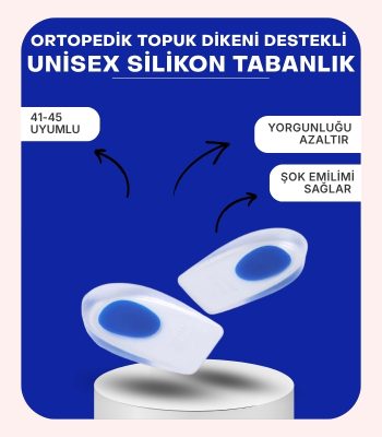 ortopedik topuk dikenli desteklli unisex silikon tabanlık ortopedik topuk dikenli desteklli unisex silikon tabanlık