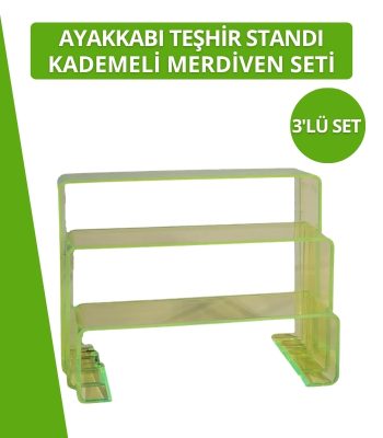 Dopar Ayakkabı Standı Düzenleyici Merdiven Seti Kademeli 3'lü Set Dopar Ayakkabı Standı Düzenleyici Merdiven Seti Kademeli 3'lü Set