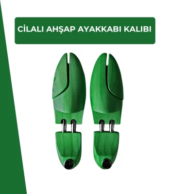 cilali-ahsap-ayakkabi-kalibi-yesil cilali-ahsap-ayakkabi-kalibi-yesil