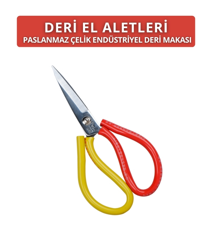 paslanmaz çelik endüstriyel deri makası